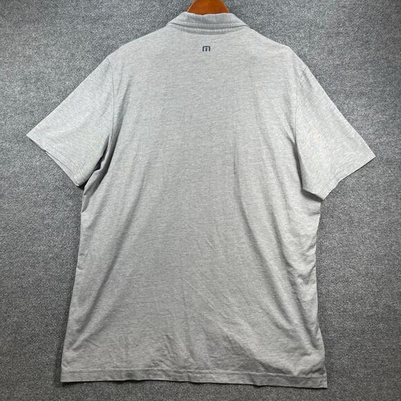 Travis Mathew Polo Shirt Men's XXL Gray Short Sleeve Golf Casual Stretch Active - Picture 10 of 11